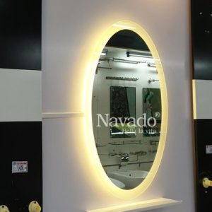 Gương phòng tắm đèn led elip 55 x 80cm