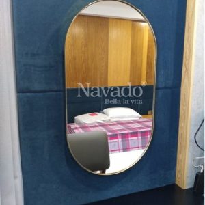 Gương phòng tắm khung bo đầu 60 x 80cm