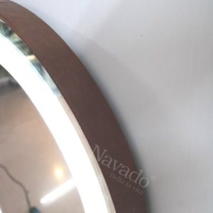 Gương phòng tắm khung inox có đèn led