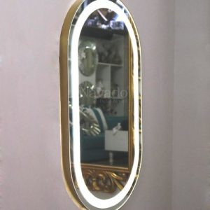 Gương phòng tắm khung inox có đèn led