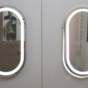 Gương phòng tắm khung inox có đèn led