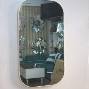 Gương phòng tắm khung thép bọc da