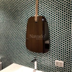 Gương phòng tắm treo dây thừng rẻ quạt