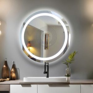 Gương phòng tắm tròn đèn led D60cm