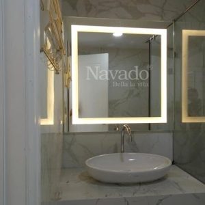 Gương phòng tắn led hắt 50x70cm