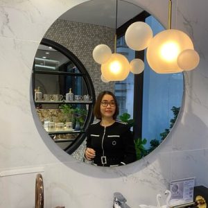 Gương soi trong suốt cho phòng tắm luxury 80cm