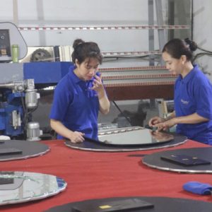 Gương thiết bị vệ sinh đèn led chữ nhật