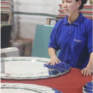 Gương treo tường nhà tắm cao cấp mẫu sunset