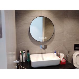 Gương tròn vành thép Optima D600mm