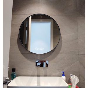 Gương tròn vành thép Optima D600mm