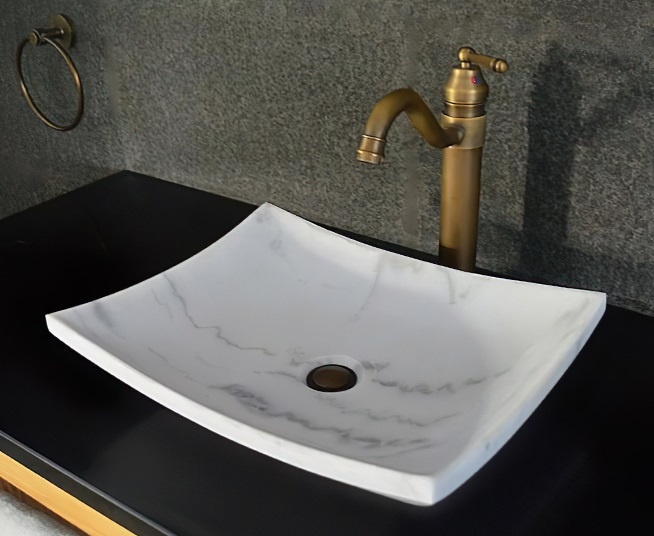 Hình ảnh thực tế chậu lavabo MAR33V.01 Kanly