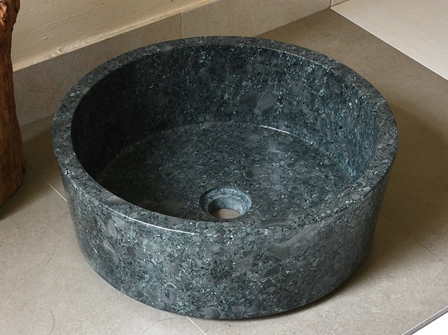 Hình ảnh thực tế chậu lavabo MAR7E7 Kanly đá tự nhiên