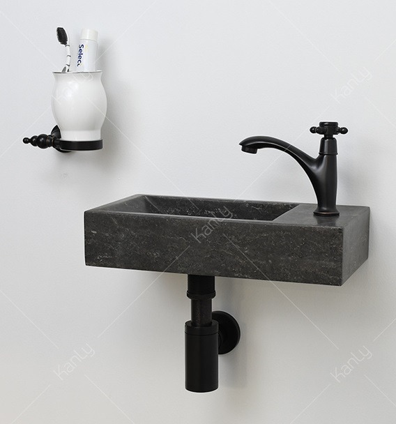 Hình ảnh thức tế chậu lavabo Kanly mini treo tường