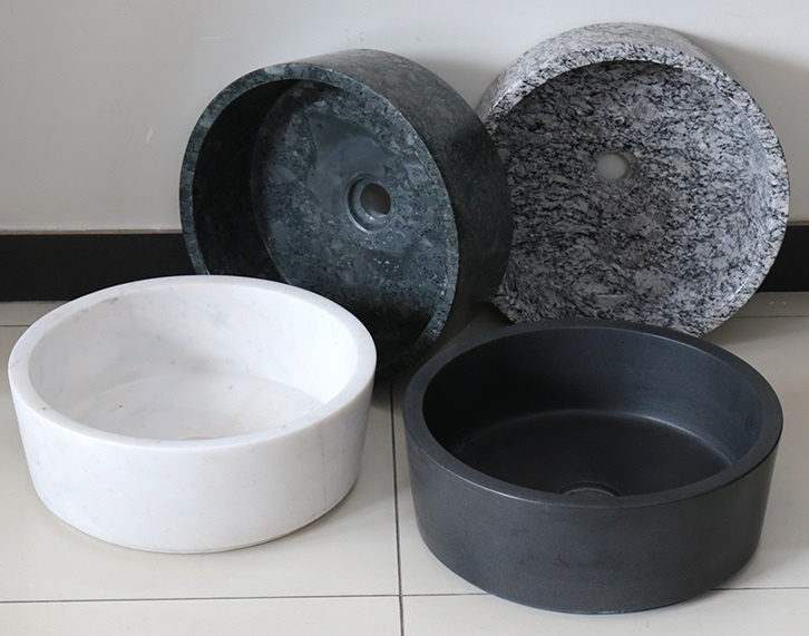 Hình ảnh thực tế bồn rửa mặt đá thiên nhiên MAR 7E2 Kanly