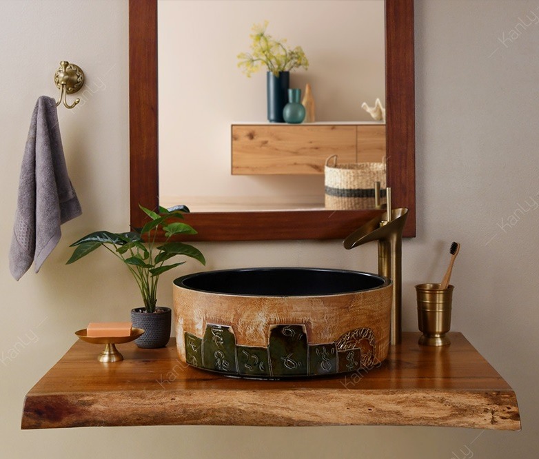 Hình ảnh thực tế lavabo Kanly SU116