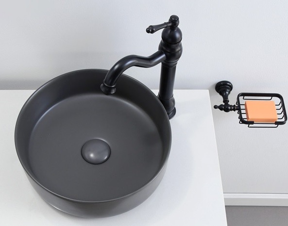 Hình ảnh thực tế lavabo rửa mặt Kanly đặt bàn SU527