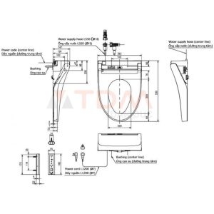 Nắp Rửa Điện Tử Washlet TOTO TCF24410AAA (W14)