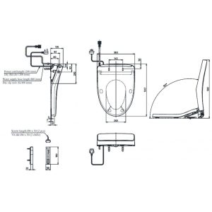 Nắp Rửa Điện Tử Washlet TOTO TCF4911EZ (W12)
