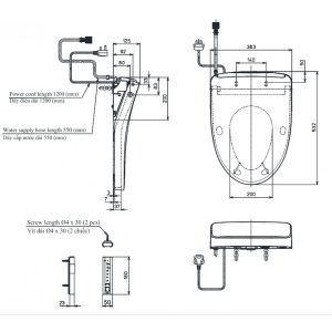 Nắp Rửa Điện Tử Washlet TOTO TCF4911Z (W11)