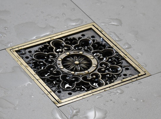 Hình ảnh thực tế phễu thoát sàn Kanly GCP 04