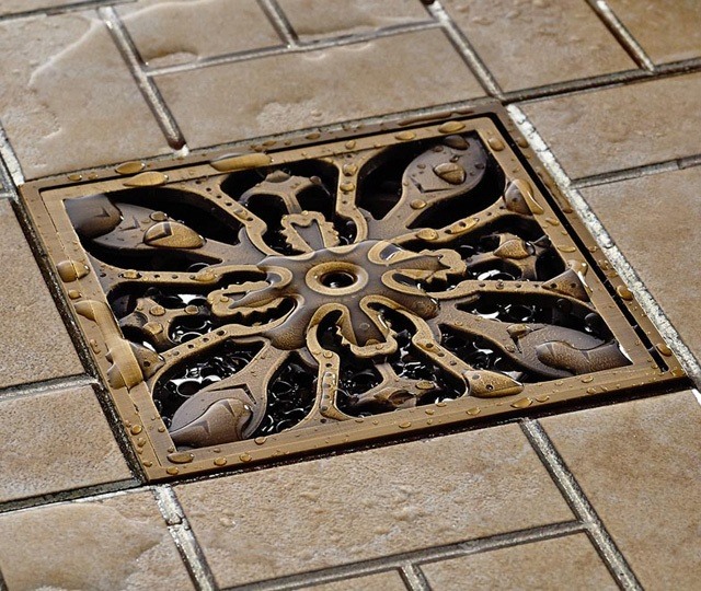 Hình ảnh thực tế phễu thoát sàn Kanly GCP 07