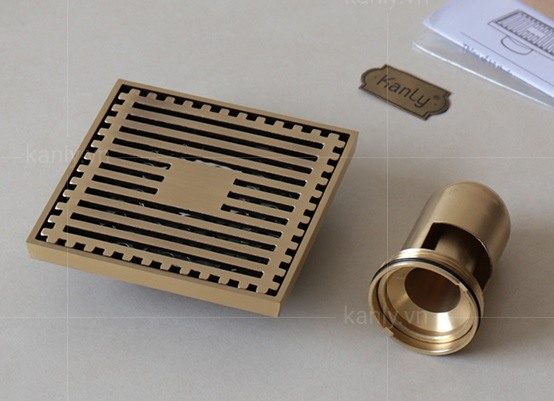 Hình ảnh thực tế phễu thoát sàn Kanly GCP 11