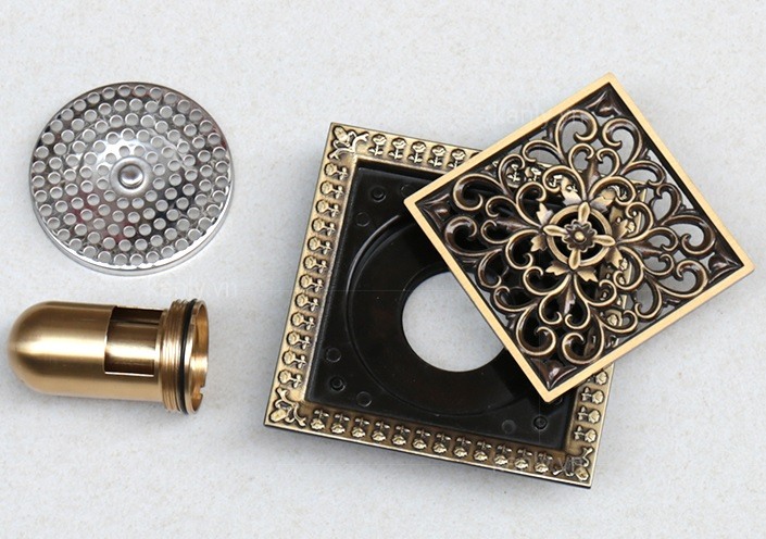 Hình ảnh thực tế phễu thoát sàn Kanly GCP 21