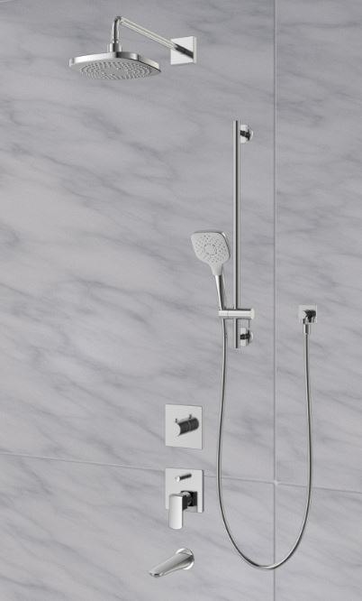 Phối cảnh sen TOTO âm tường 3 đường nước