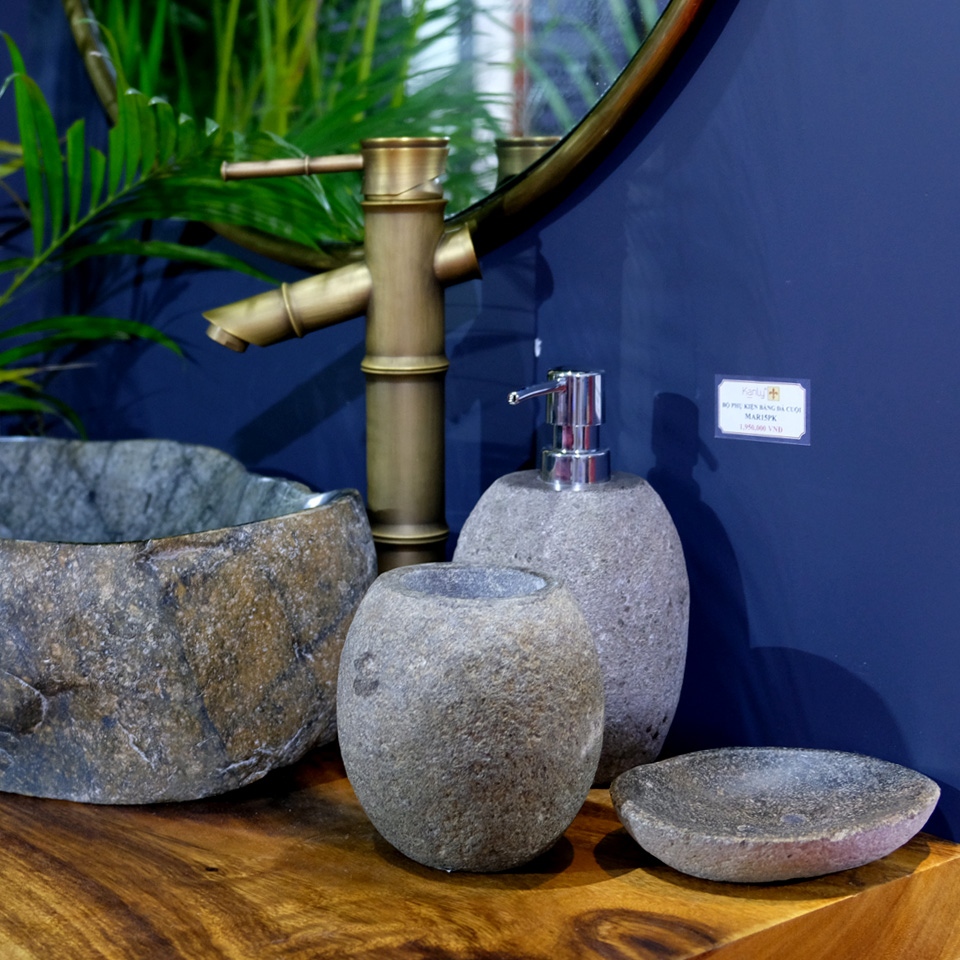 Hình ảnh thực tế bộ lọ đựng xà phòng Kanly PK 15