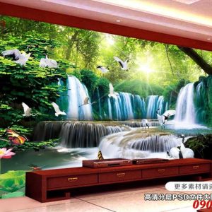 Tranh gạch 3d phòng khách STM212