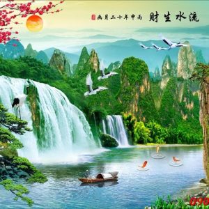 Tranh gạch 3d phòng khách STM217