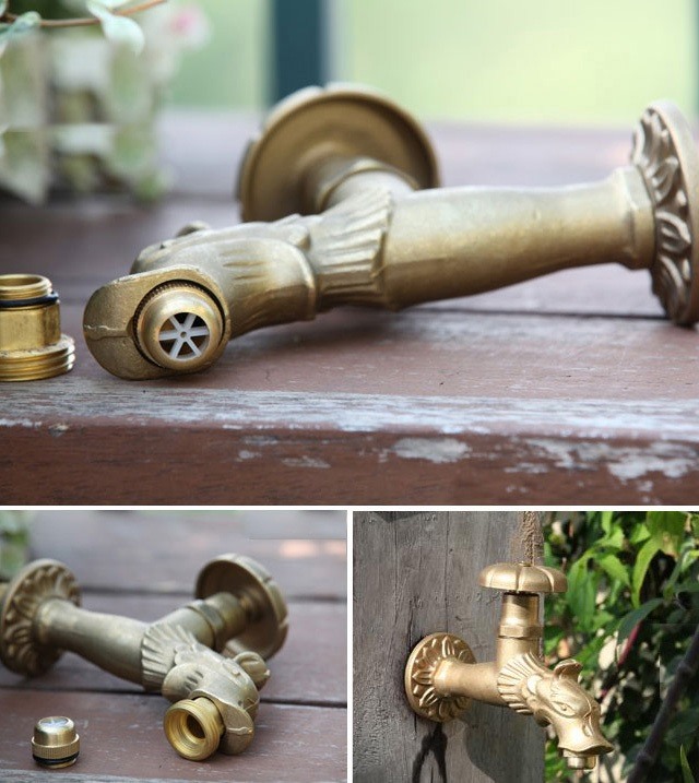 Hình ảnh thực tế vòi lạnh gắn tường Kanly GCT 02R