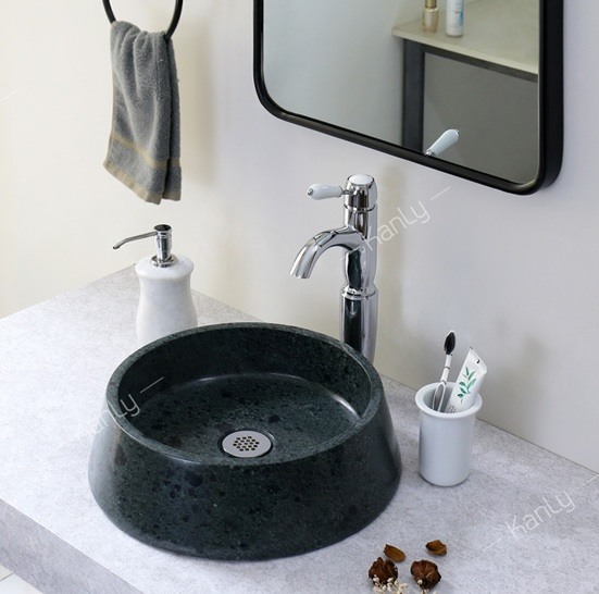 Hình ảnh thực tế vòi chậu rửa Kanly đồng thau CHA 09