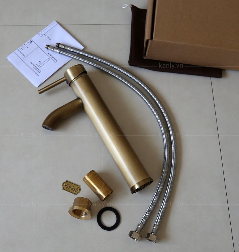 Hình thực tế vòi chậu rửa Kanly đồng thau GCA 20