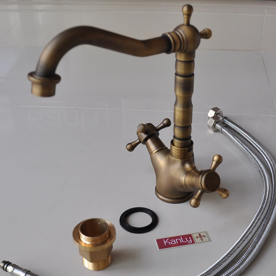 Hình ảnh thực tế vòi chậu rửa Kanly đồng thau GCC05