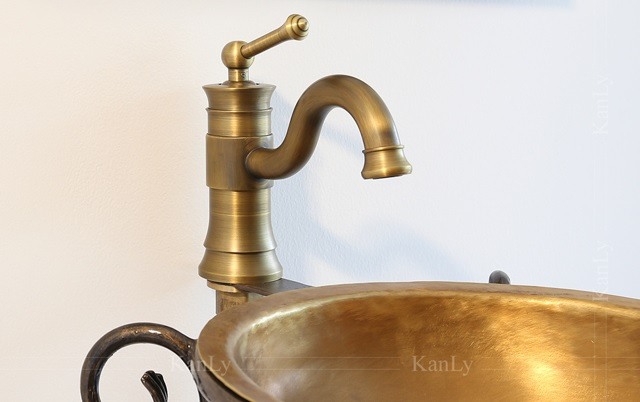 Hình ảnh thực tế vòi chậu rửa Kanly đồng thau GCV 16